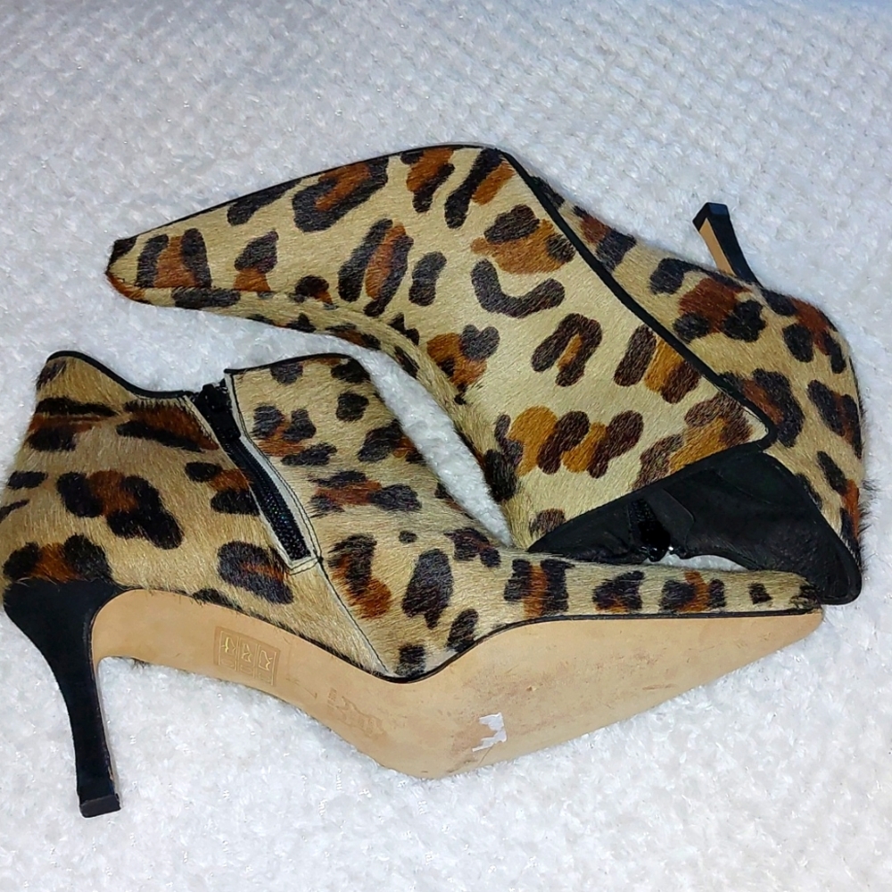 Costa Blanca animal print bootie heels